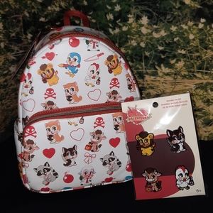 Loungefly-Funko Villianous Valentine's Backpack & Pins